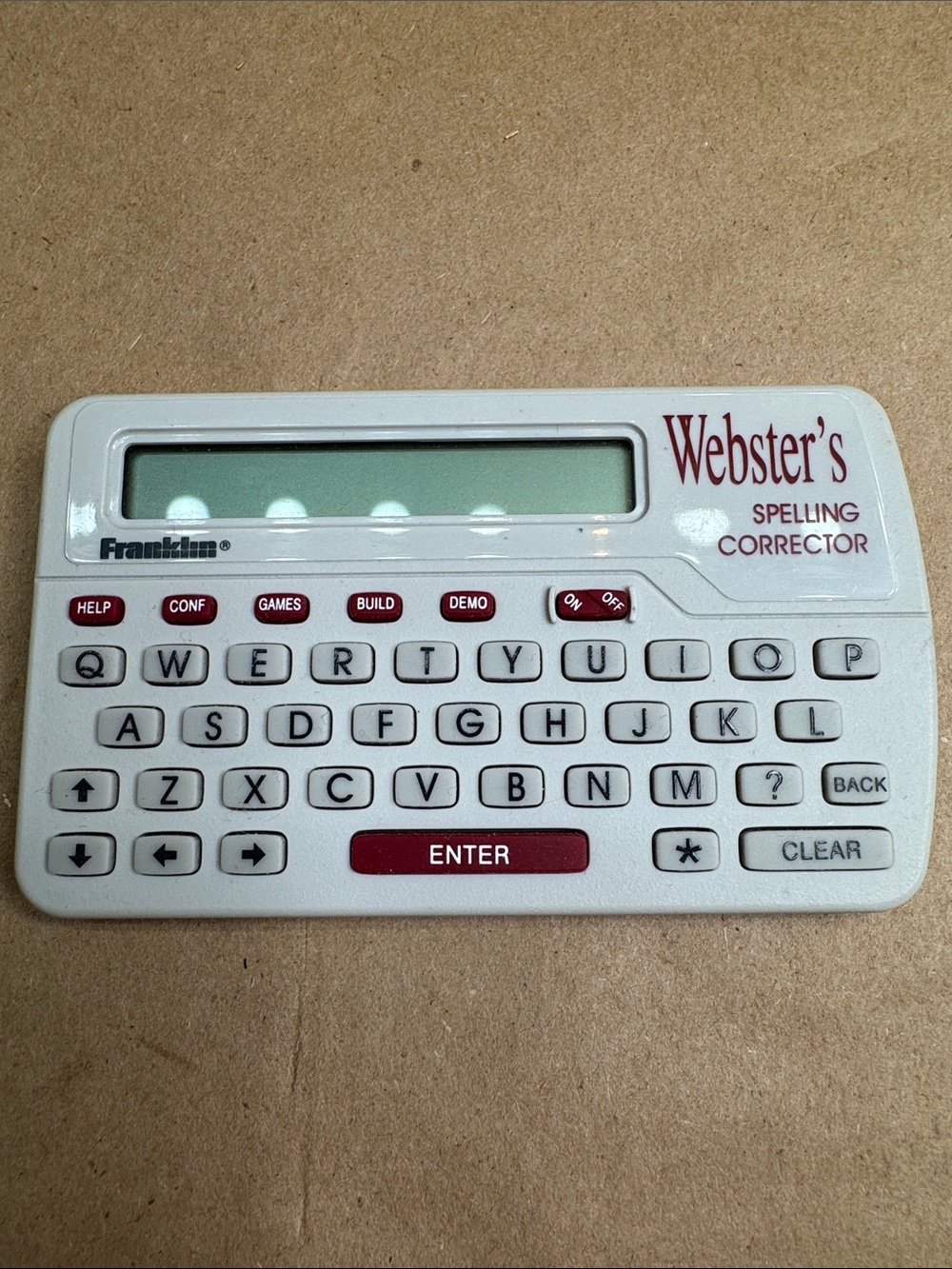 Vintage 1997 Webster's Spelling Corrector Electronic Handheld - Works!!!
